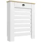 Cubre Radiadores de MDF con Cajón Cubierta para Radiador para Salón Dormitorio Pasillo 78x19x95,5 cm Blanco