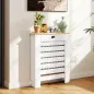 Cubre Radiadores de MDF con Cajón Cubierta para Radiador para Salón Dormitorio Pasillo 78x19x95,5 cm Blanco