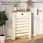 Cubre Radiadores de MDF con Cajón Cubierta para Radiador para Salón Dormitorio Pasillo 78x19x95,5 cm Blanco