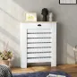 Cubre Radiadores de MDF con Cajón Cubierta para Radiador para Salón Dormitorio Pasillo 78x19x95,5 cm Blanco