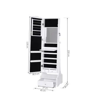 Espejo Joyero de Pie