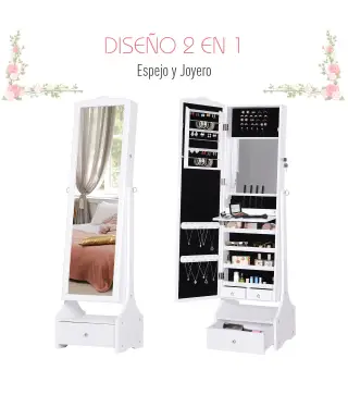 Espejo Joyero de Pie