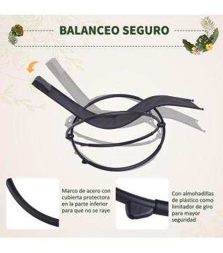 Tumbona Mecedora de Jardín