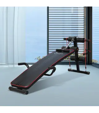 Banco de Abdominales Altura Ajustable Banco de Musculación Multifuncional para Fitness Entrenamiento de Espalda Abdominal Pierna