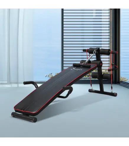 Banco de Abdominales Altura Ajustable Banco de Musculación Multifuncional para Fitness Entrenamiento de Espalda Abdominal Pierna