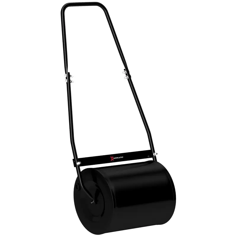 Rodillo de Césped de Jardín Apisonadora de Césped de Acero 30L Llena de Agua o Arena Medida de Rodillo Φ32x40cm Asa Desmontable Rodillo de Césped de Jardín Apisonadora de Césped de Acero 30L Llena de Agua o Arena Medida de Rodillo Φ32x40cm Asa Desmontable