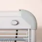 Lámpara Antimosquitos Eléctrico 30W Mata Mosquitos Eléctrico con Luz UV Efecto 60 m² 48,5x8,5x26,5 cm Gris