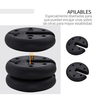 Juego de 4 Pesos para Gazebo