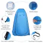 Tienda de Ducha Portátil con Bolsa de Transporte para Baño Inodoro 120x120x190 cm Azul