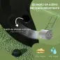 Apisonadora de Césped para Jardín Rodillo para Césped con Capacidad de 60L Rellenable con Arena o Agua Diámetro de 50cm