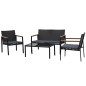 Conjunto 4 Piezas Muebles de Ratán
