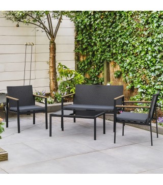 Conjunto 4 Piezas Muebles de Ratán