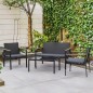 Conjunto 4 Piezas Muebles de Ratán