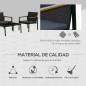 Conjunto 4 Piezas Muebles de Ratán