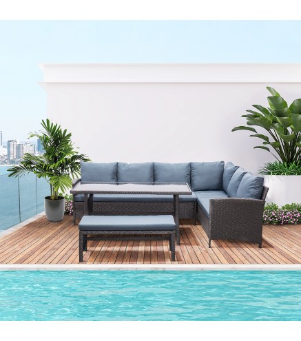Conjunto 4 Piezas Muebles de Ratán