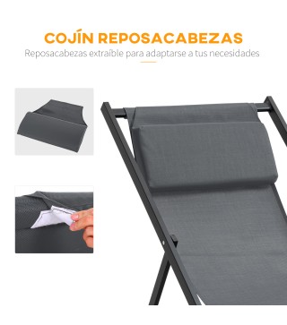 Conjunto de 2 Tumbonas