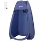 Tienda de Ducha Pop Up con Protección UV Techo Impermeable y Asa para Camping Playa 100x100x185 cm Azul Turquí Tienda de Ducha Pop Up con Protección UV Techo Impermeable y Asa para Camping Playa 100x100x185 cm Azul Turquí