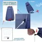 Tienda de Ducha Pop Up con Protección UV Techo Impermeable y Asa para Camping Playa 100x100x185 cm Azul Turquí