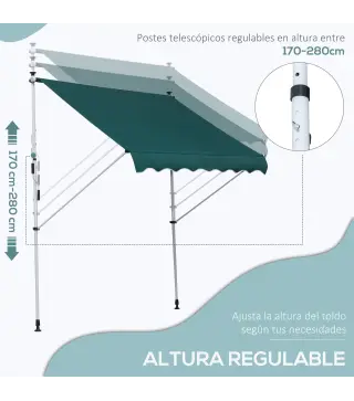 Toldo Manual Retráctil