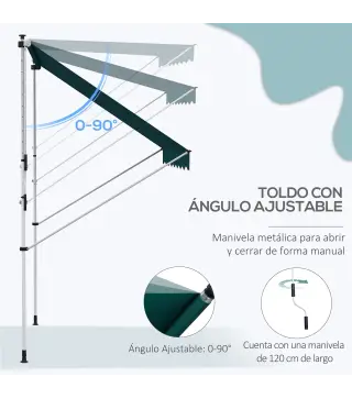 Toldo Manual Retráctil