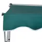 Toldo Manual Retráctil 200x150x170-280 cm para Balcón y Terraza con Altura Ajustable con Manivela Verde
