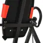 Tabla de Inversión por Gravedad Plegable con Inclinación hasta 90° y Cinturones de Seguridad 79x114x153 cm Rojo y Negro