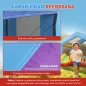 Castillo Hinchable para Niños con Soplador Tobogán Cama Elástica Piscina de Pelotas Juego de Aros Toldo