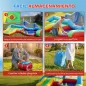 Castillo Hinchable para Niños con Soplador Tobogán Cama Elástica Piscina de Pelotas Juego de Aros Toldo