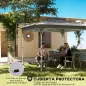 Carpa Plegable 3,5x3,5 m Pop-up con Altura Ajustable 3 Niveles Doble Techo Cierre Central y Bolsa UPF50+ Gris