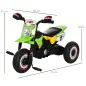 Moto Correpasillos para Niños de 18-36 Meses Triciclo para Niños con 3 Ruedas Luces y Músicas 71x40x51 cm Verde