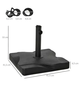 Base para Parasol de Jardín