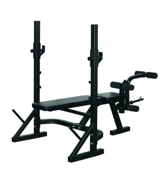 Banco de Pesas Banco de Musculación Multifuncional con Altura Ajustable de 3 Niveles para Entrenamiento Fitness de Cuerpo Comple