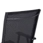 Conjunto de 2 Sillas Plegables para Exterior con Reposabrazos para Jardín Terraza Carga 110 kg 58x64x94 cm Negro