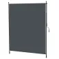 Toldo Vertical Exterior 200x305 cm Pantalla de Privacidad Enrollable Ajustable con Manivela Protección UV 40+ Gris