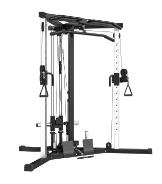 Máquina de Multiestación Musculación Entrenamiento Carga 120 kg 170x139x200 cm Negro