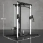 Máquina de Multiestación Musculación Entrenamiento Carga 120 kg 170x139x200 cm Negro