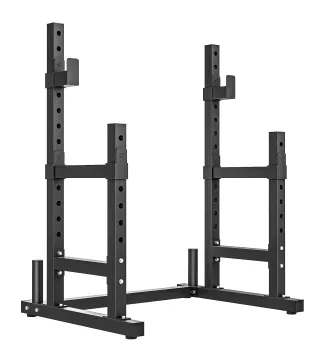 Soporte Barra Pesas Ajustable en Altura con Topes de Seguridad para Sentadillas y Press de Banca en Casa Carga 300 kg