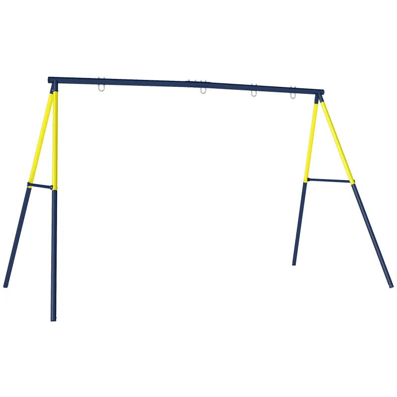 Estructura de Columpio Infantil Metálica para 2 Columpios Carga 150 kg para Asiento de Columpio Nido Azul