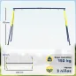 Estructura de Columpio Infantil Metálica para 2 Columpios Carga 150 kg para Asiento de Columpio Nido Azul