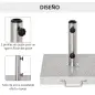 Base de Sombrilla Exterior Universal 25 kg de Mármol con 2 Ruedas y Asa de Transporte Tubo de Ø35/38/48 mm Soporte de Parasol pa Base de Sombrilla Exterior Universal 25 kg de Mármol con 2 Ruedas y Asa de Transporte Tubo de Ø35/38/48 mm Soporte de Parasol pa