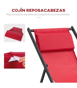 Conjunto de 2 Tumbonas
