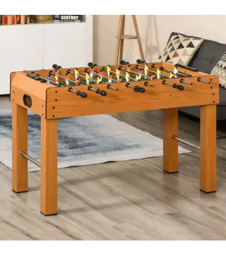 Futbolín de Madera Profesional para Niños y Adultos Mesa de Futbolín con 8 Barras y 2 Pelotas para Casa o Salas de Juego Fácil d