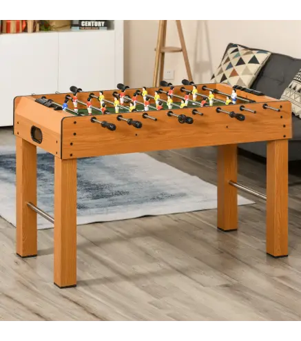 Futbolín de Madera Profesional para Niños y Adultos Mesa de Futbolín con 8 Barras y 2 Pelotas para Casa o Salas de Juego