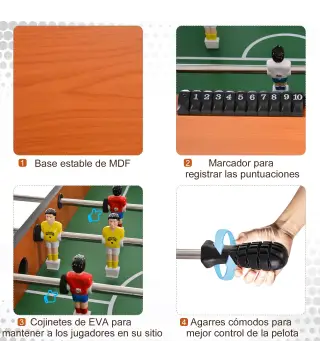 Futbolín de Madera