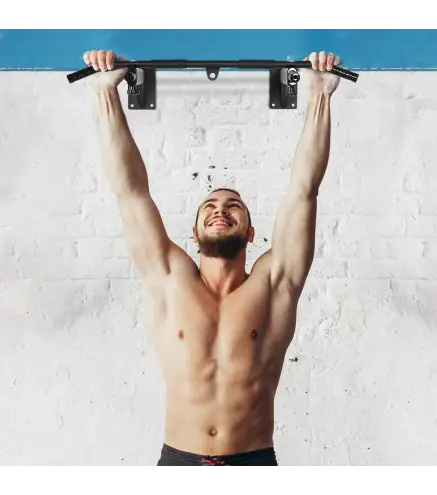 Barras de Dominadas para Pared Colgador de Saco de Boxeo 2 en 1 Entrenamiento Muscular Pull Up para Casa Carga Máxima 150 kg Neg