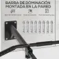 Barras de Dominadas para Pared Colgador de Saco de Boxeo 2 en 1 Entrenamiento Muscular Pull Up para Casa Carga Máxima 150 kg Neg