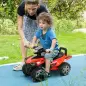 Quad Correpasillos para Niños Mayores de 18-36 Meses Coche Cuatrimoto con Funciones de Luces Bocina y Espacio Secreto de Almacen