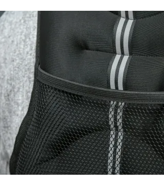 Chaleco Lastrado 5 kg con 2 Correas Ajustables y Bandas Reflectantes para Entrenamiento de Fuerza Jogging Negro