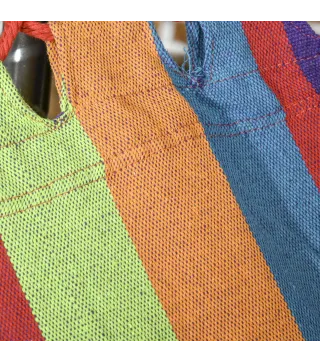 Hamaca con Soporte Plegable 2 en 1 Tendedero con Barra Estructura de Acero para Jardín 270x100x94 cm Multicolor