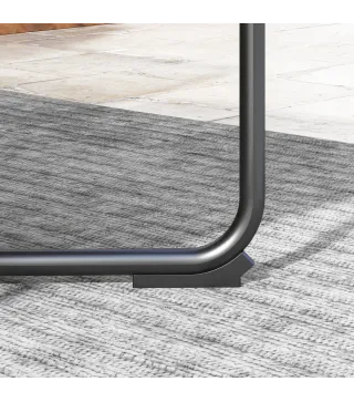 Conjunto de Jardín de Ratán Sintético con Sofá de Exterior de 4 Módulos y 1 Mesa de Centro y Cojines Gris